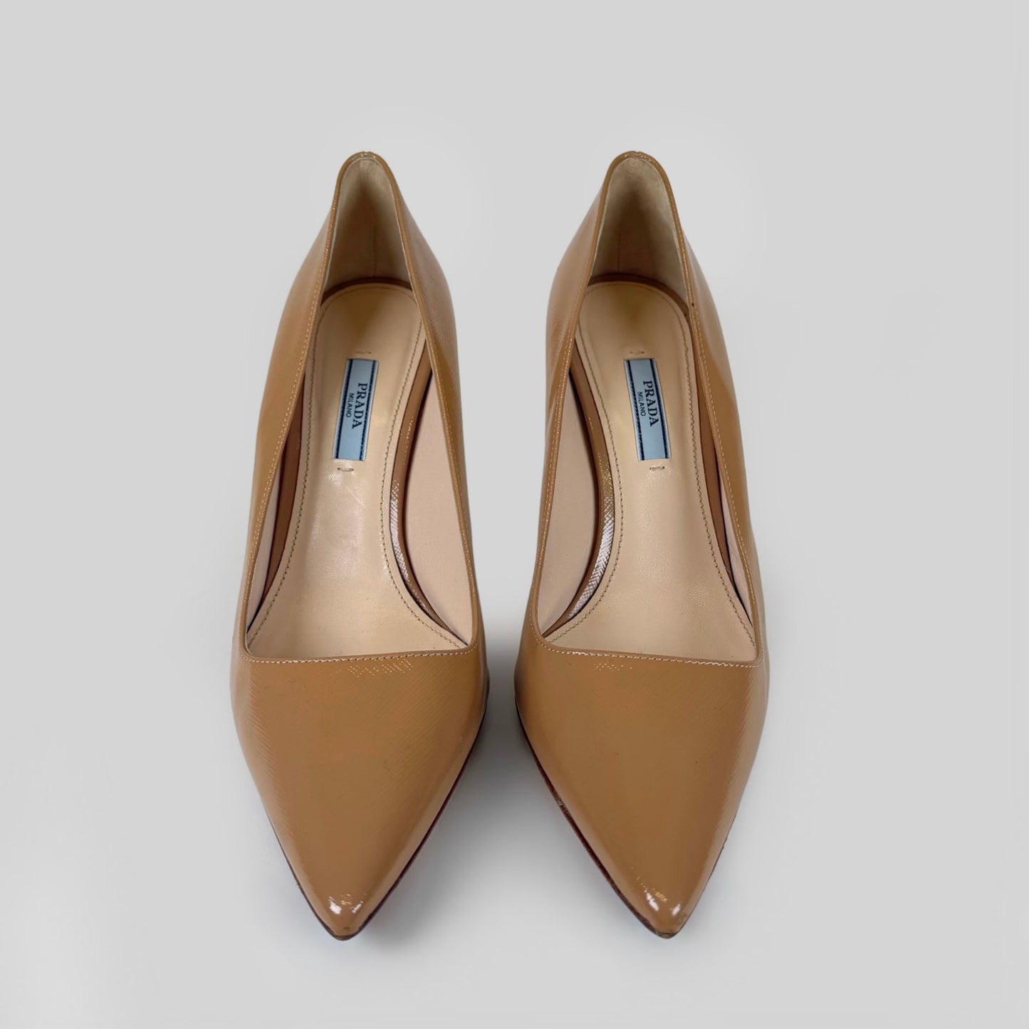 Prada Saffiano Patent Leather Pumps