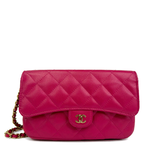 Chanel Caviar Leather Hot Pink Mini Bag