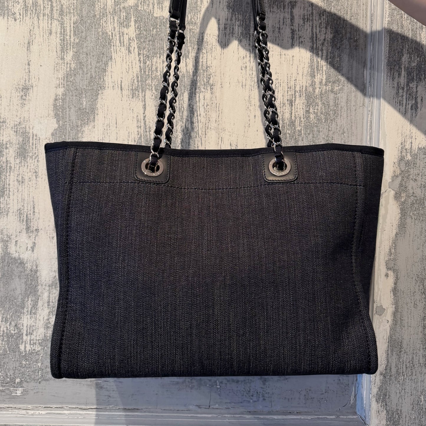 Chanel Deauville Denim Small Tote Bag