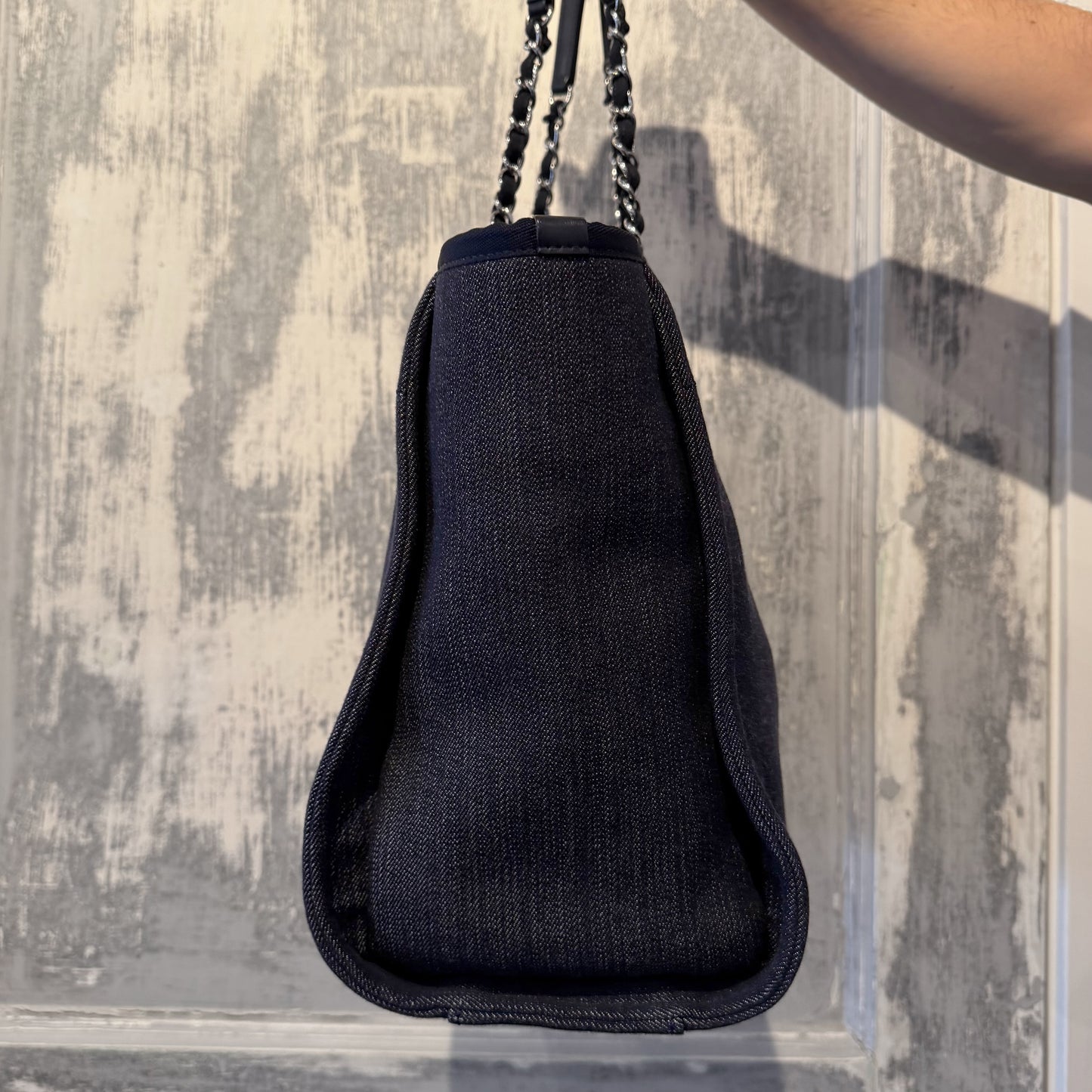 Chanel Deauville Denim Small Tote Bag