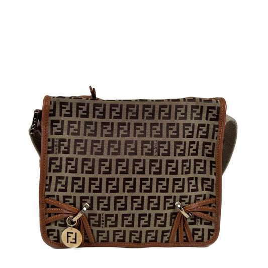 Fendi Zucchino Canvas Messenger Bag