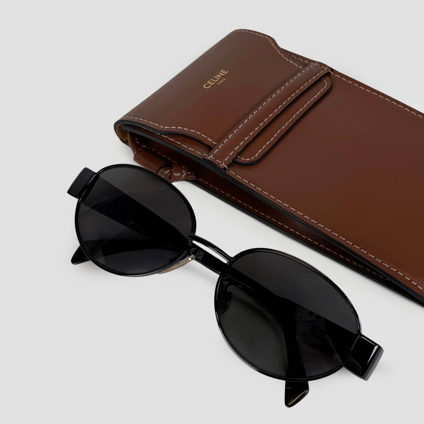 Celine Oval Metal Triomphe Sunnies