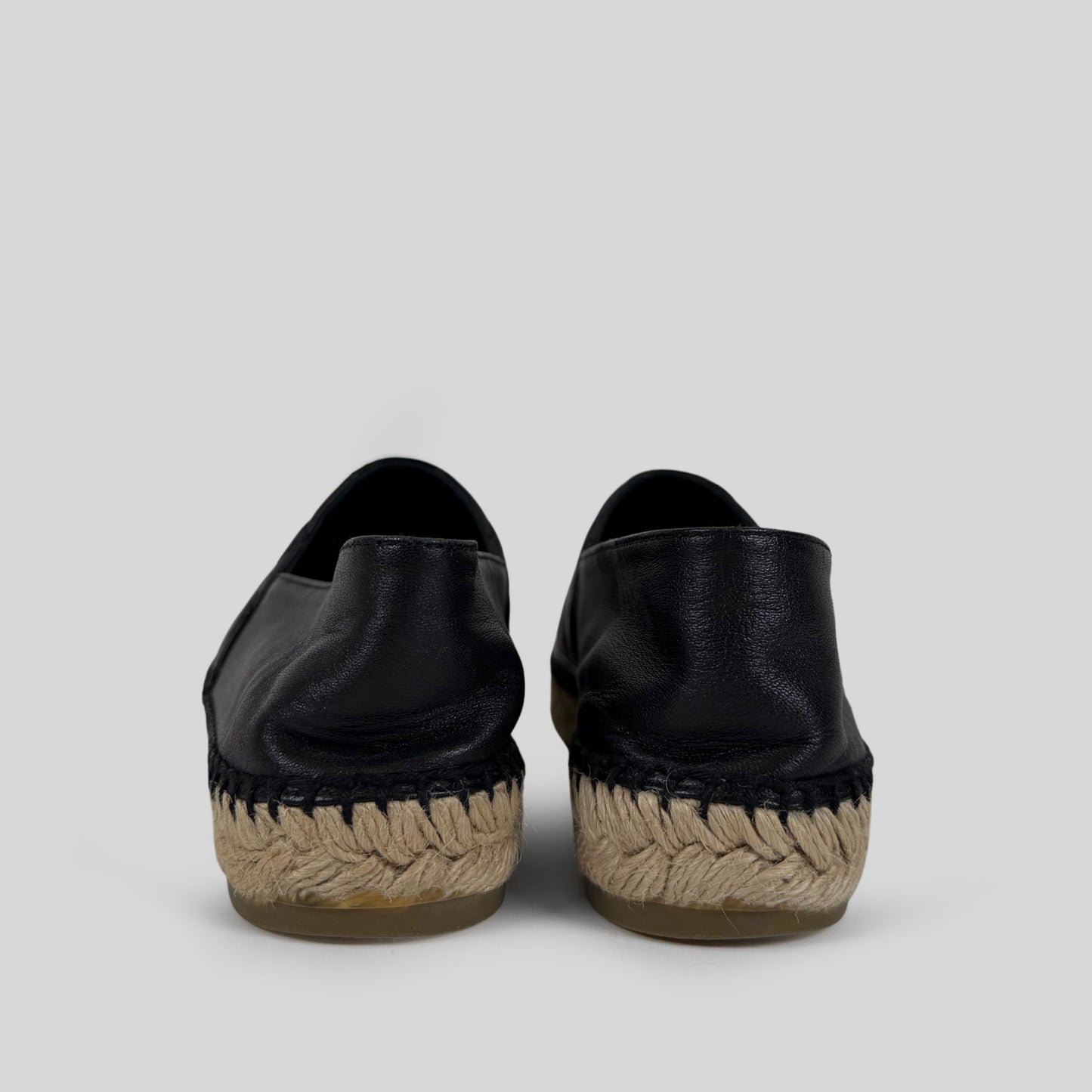 Chanel Quilted Lambskin Leather CC Espadrilles