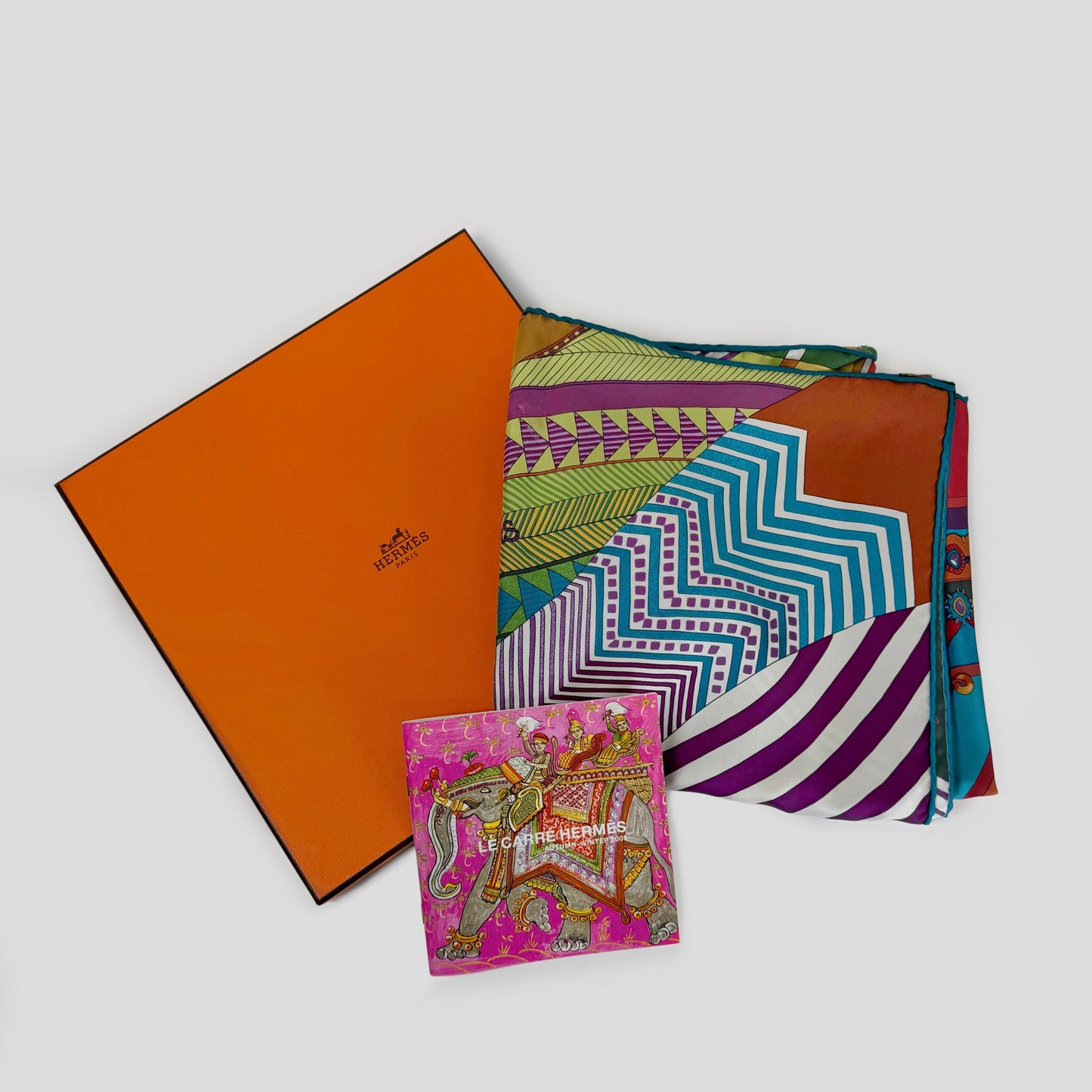 Hermès "Coupons Indiens" Silk Scarf