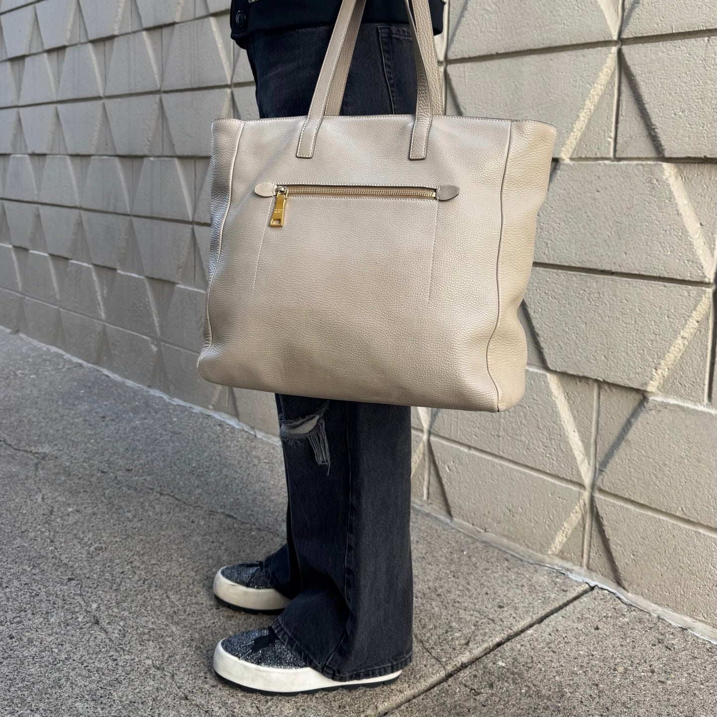 Prada Vitello Daino Tote Bag