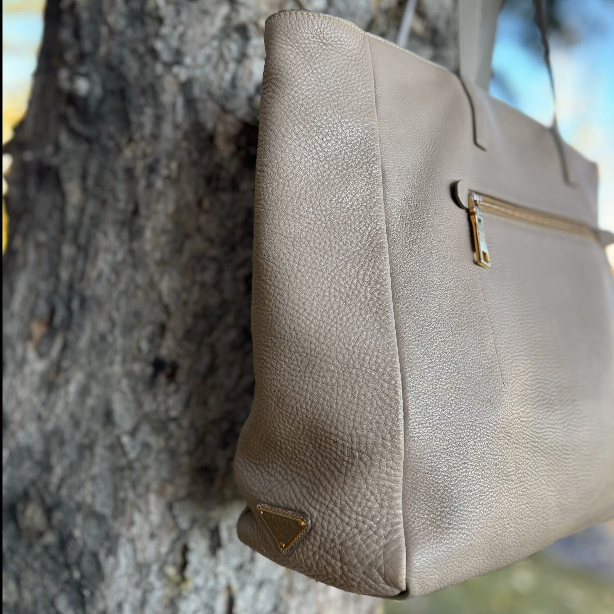 Prada Vitello Daino Tote Bag