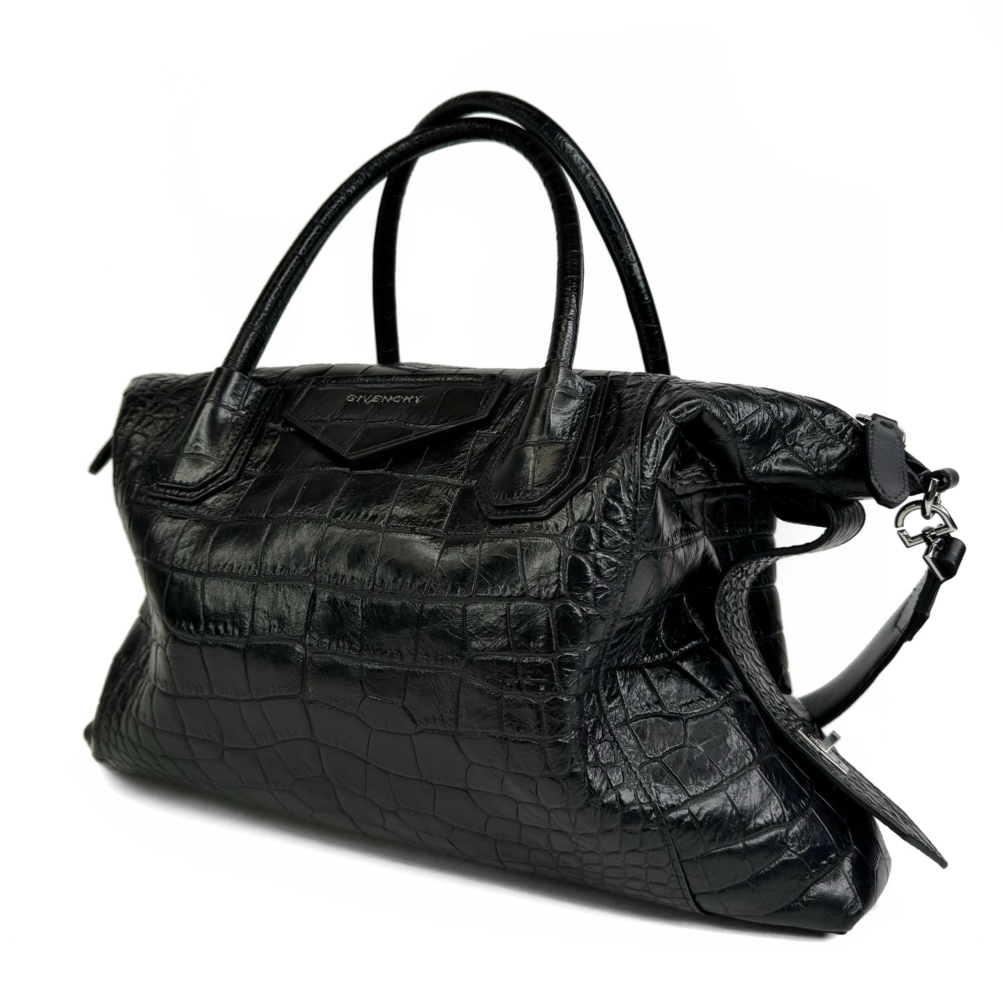 Givenchy Antigona Soft Croc Embossed Medium Bag