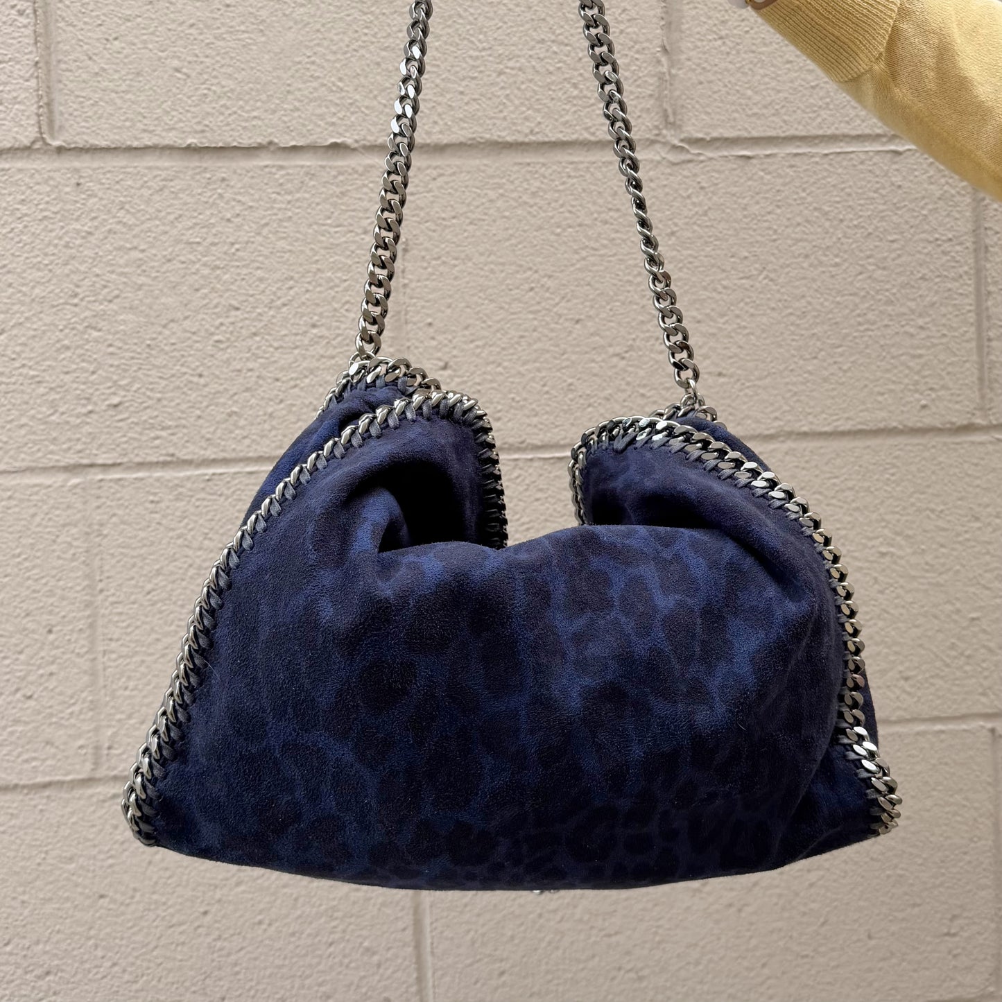 Stella McCartney Leopard Print Falabella Fold-Over Bag