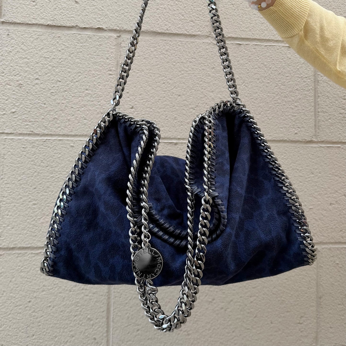 Stella McCartney Leopard Print Falabella Fold-Over Bag
