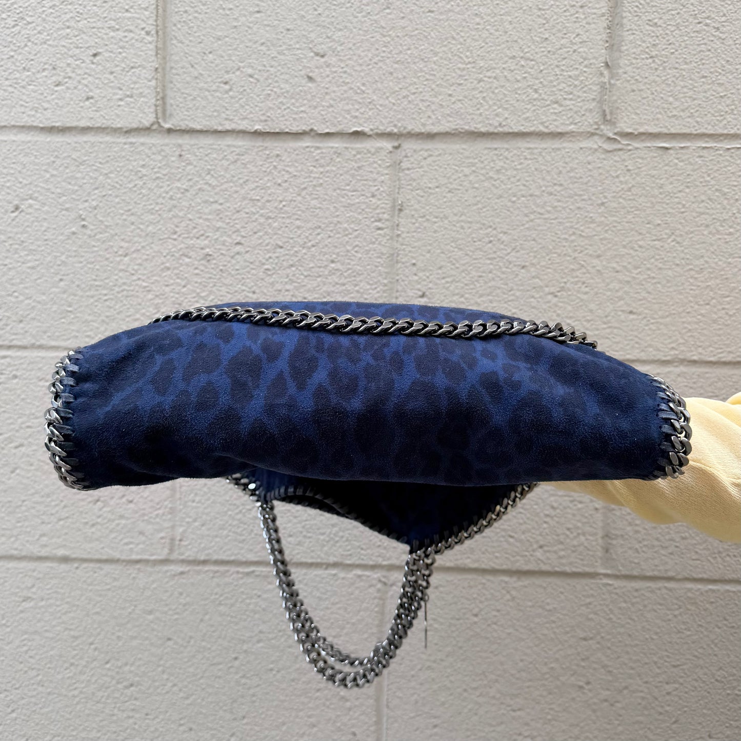 Stella McCartney Leopard Print Falabella Fold-Over Bag