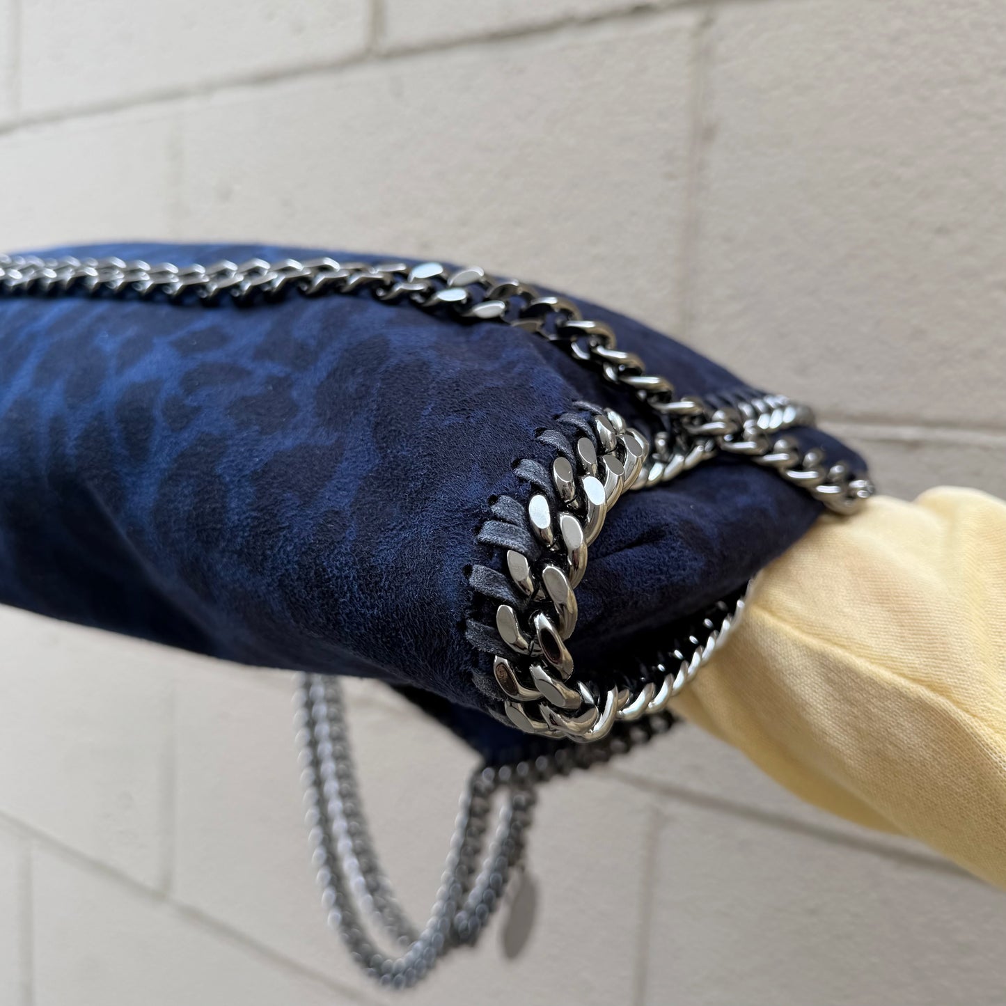 Stella McCartney Leopard Print Falabella Fold-Over Bag