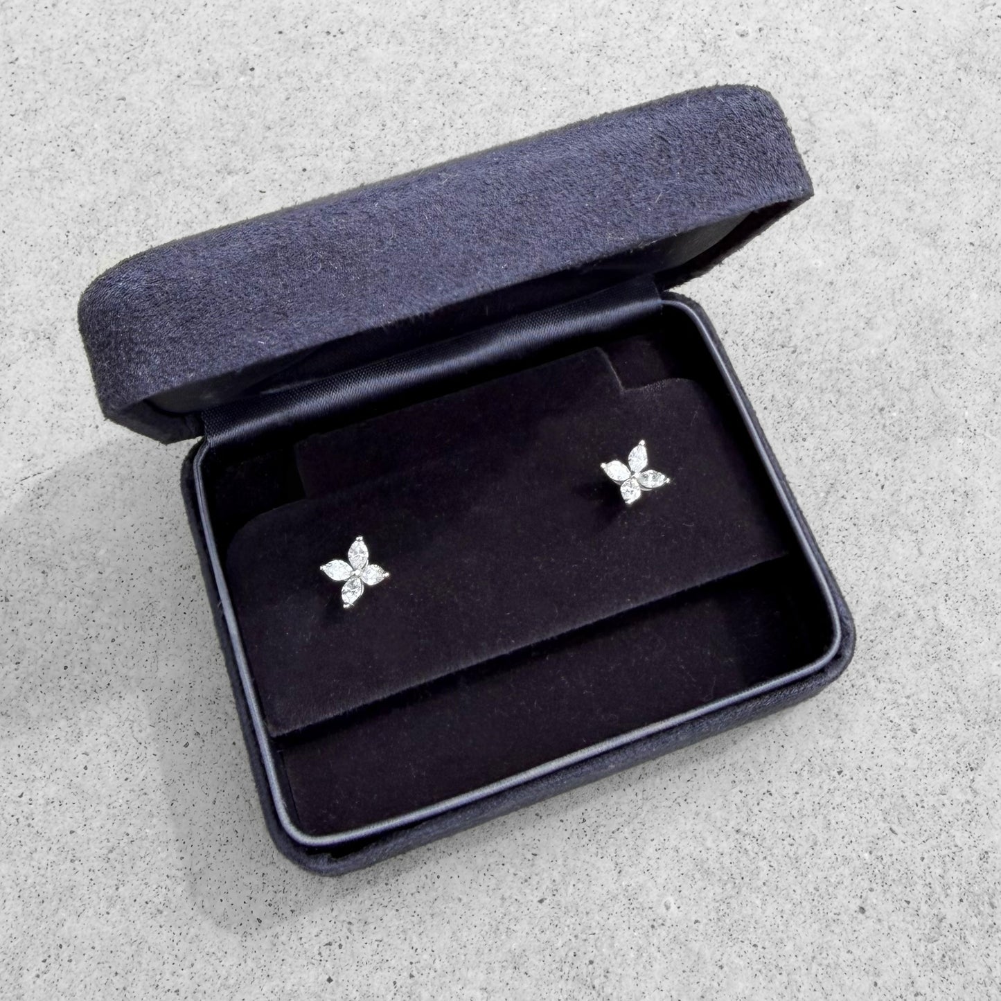 Tiffany & Co. Victoria Platinum Marquise Diamonds Earrings