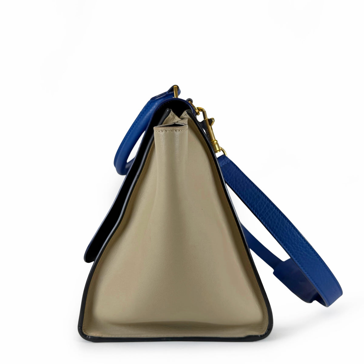 Celine Tricolor Leather Medium Trapeze Bag