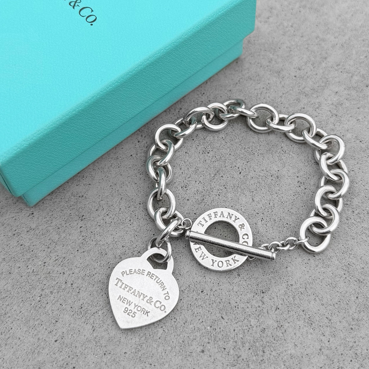 Tiffany & Co. Heart Tag Toggle Bracelet