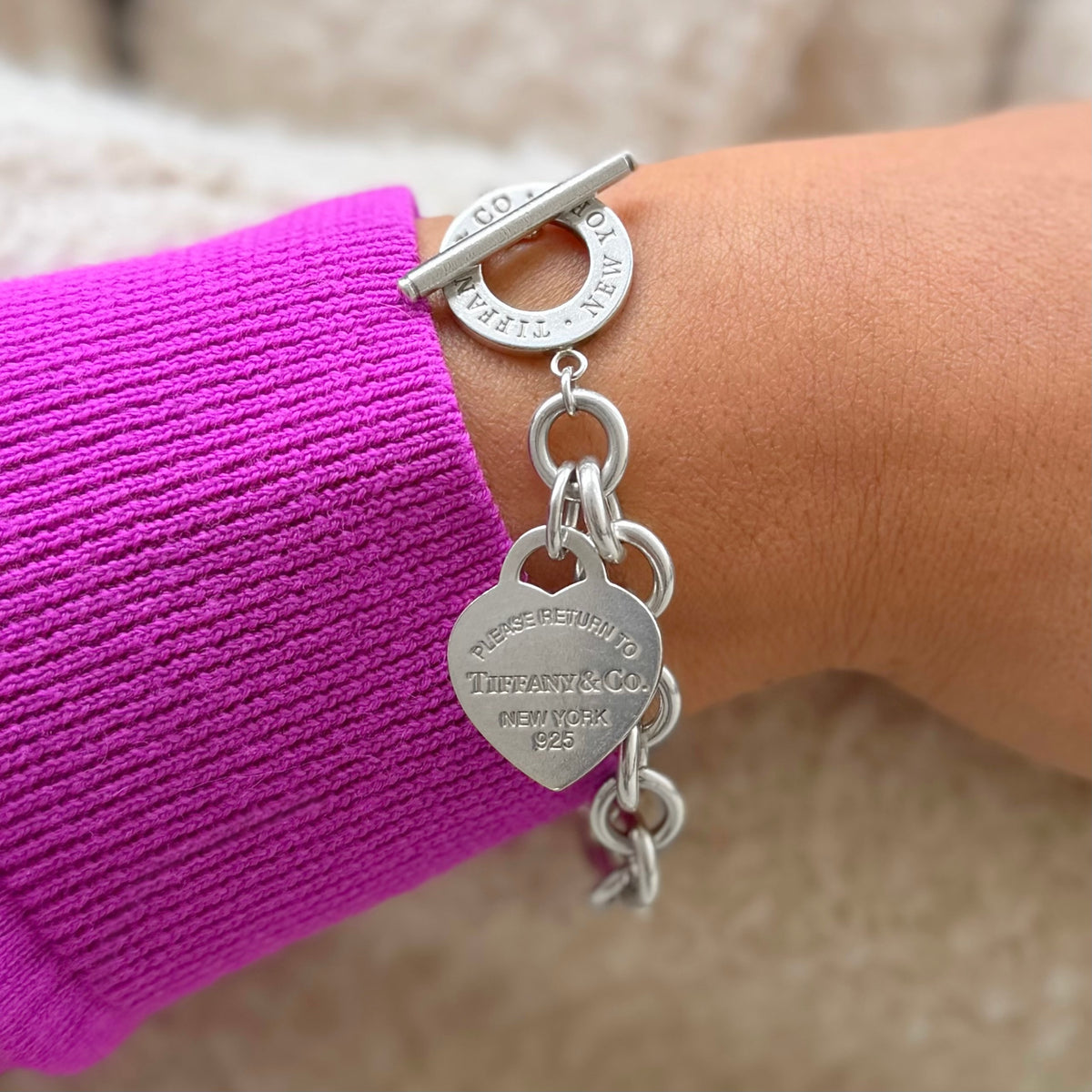 Tiffany & Co. Heart Tag Toggle Bracelet