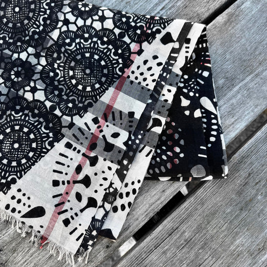 Burberry Lace Patchwork Scarf