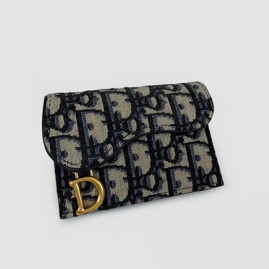 Dior Saddle Bloom Card Holder