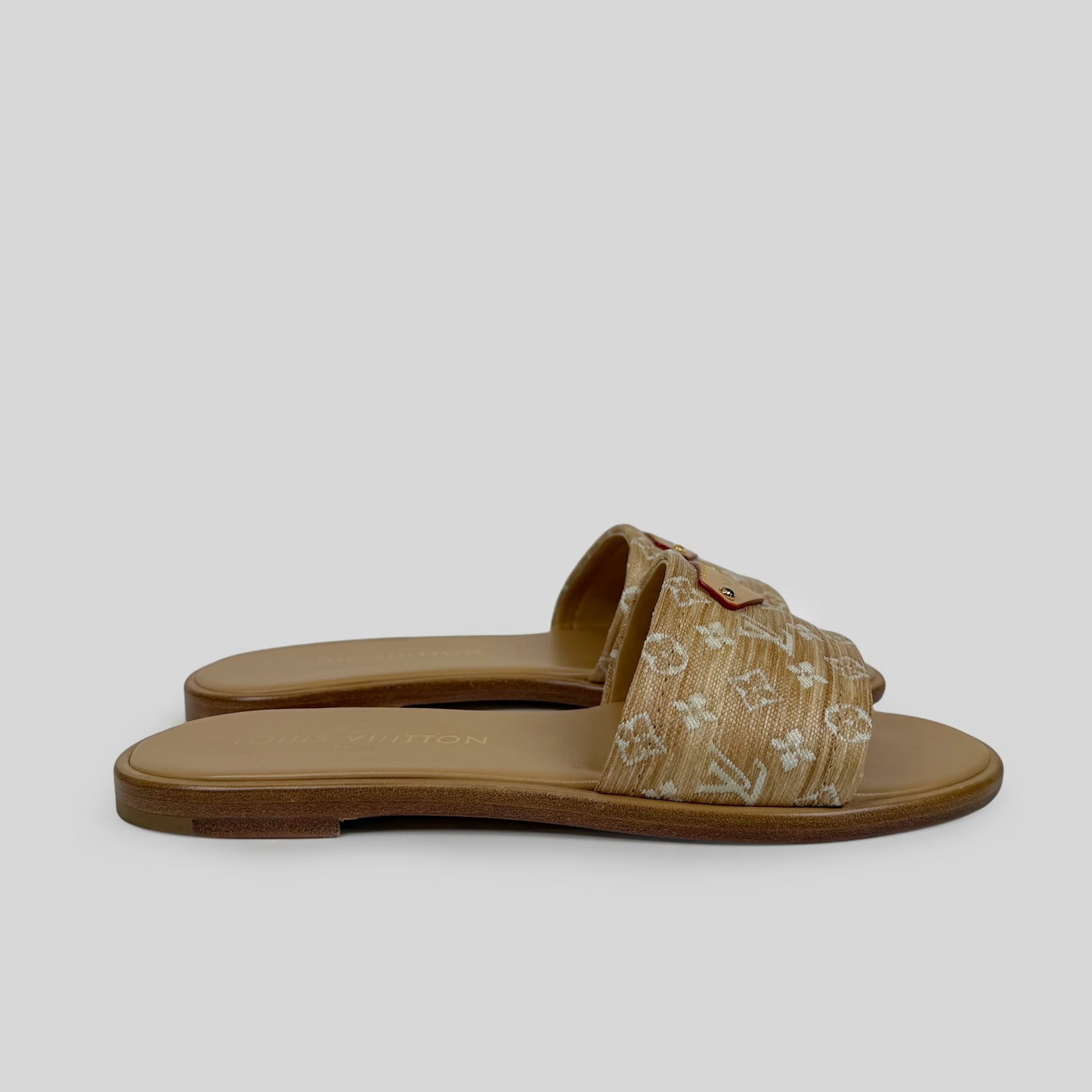 Louis Vuitton Raffia Lily Flat Mules
