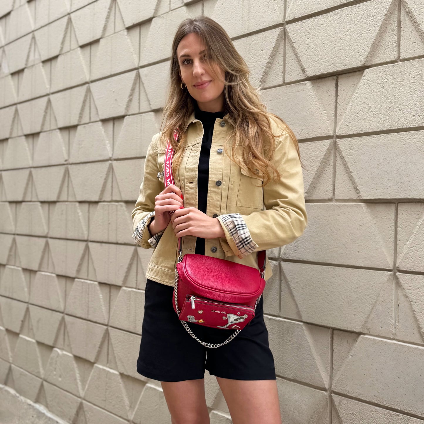 Michael Kors Slater Medium Embellished Sling Pack