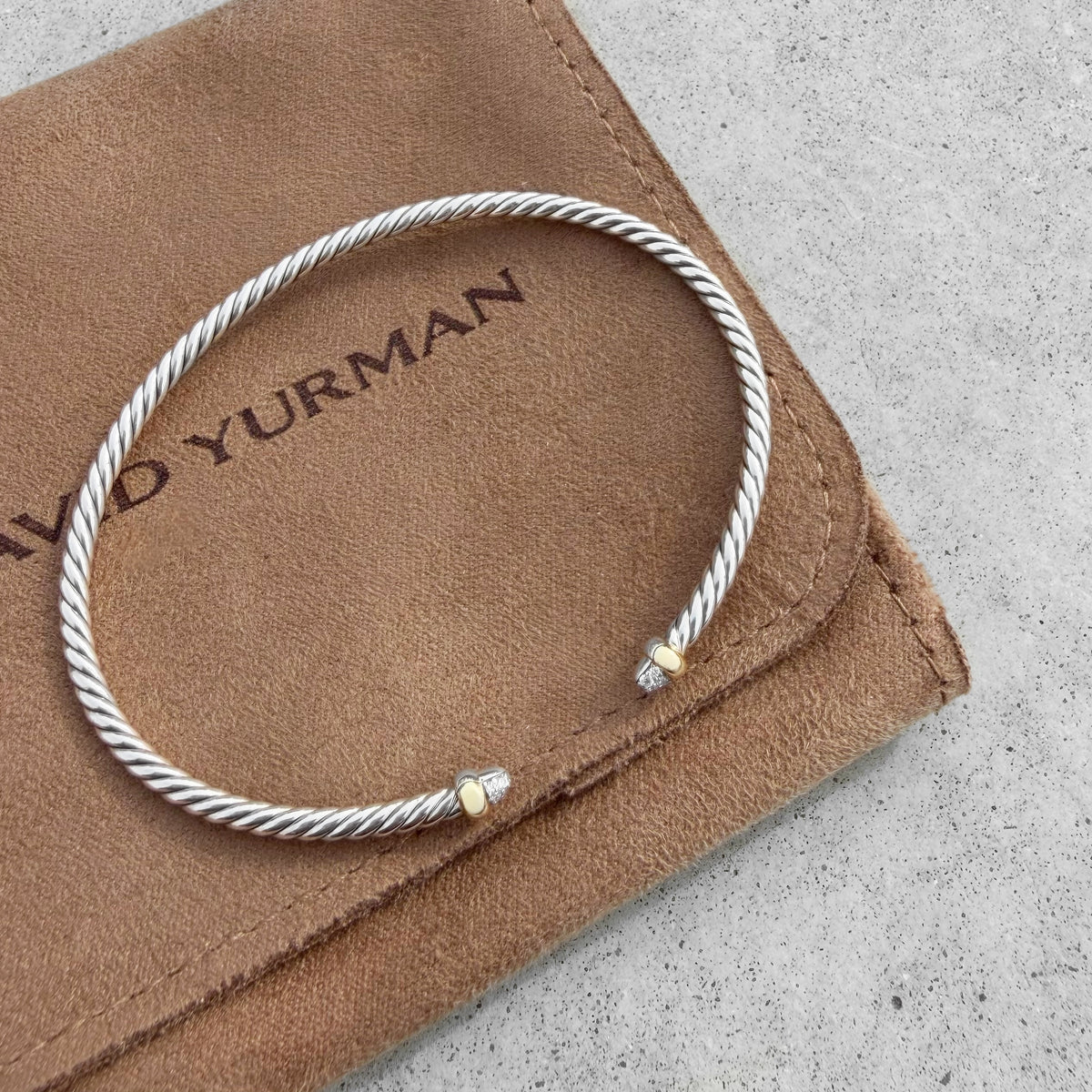 David Yurman Micro Flex Cable Cuff Bracelet