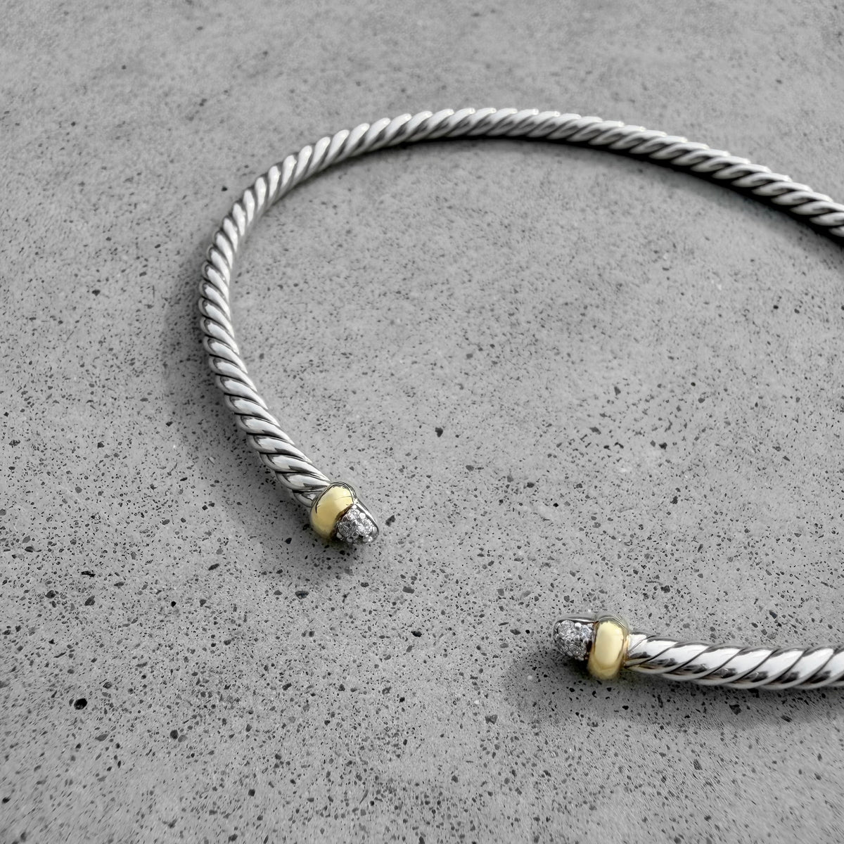 David Yurman Micro Flex Cable Cuff Bracelet