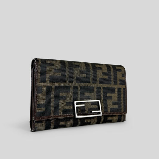 Fendi Zucca FF Logo Continental Wallet