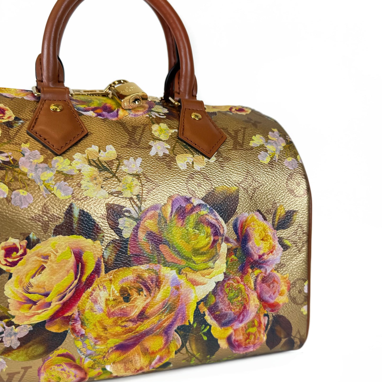 Louis Vuitton Metallic Gold Garden Speedy Bandouliere