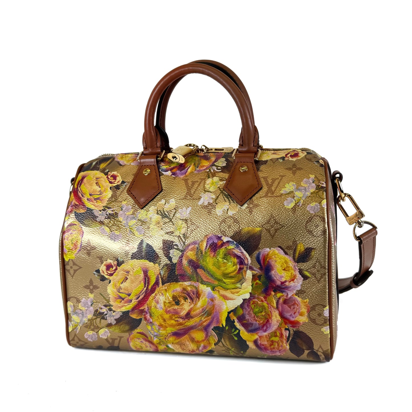 Louis Vuitton Metallic Gold Garden Speedy Bandouliere