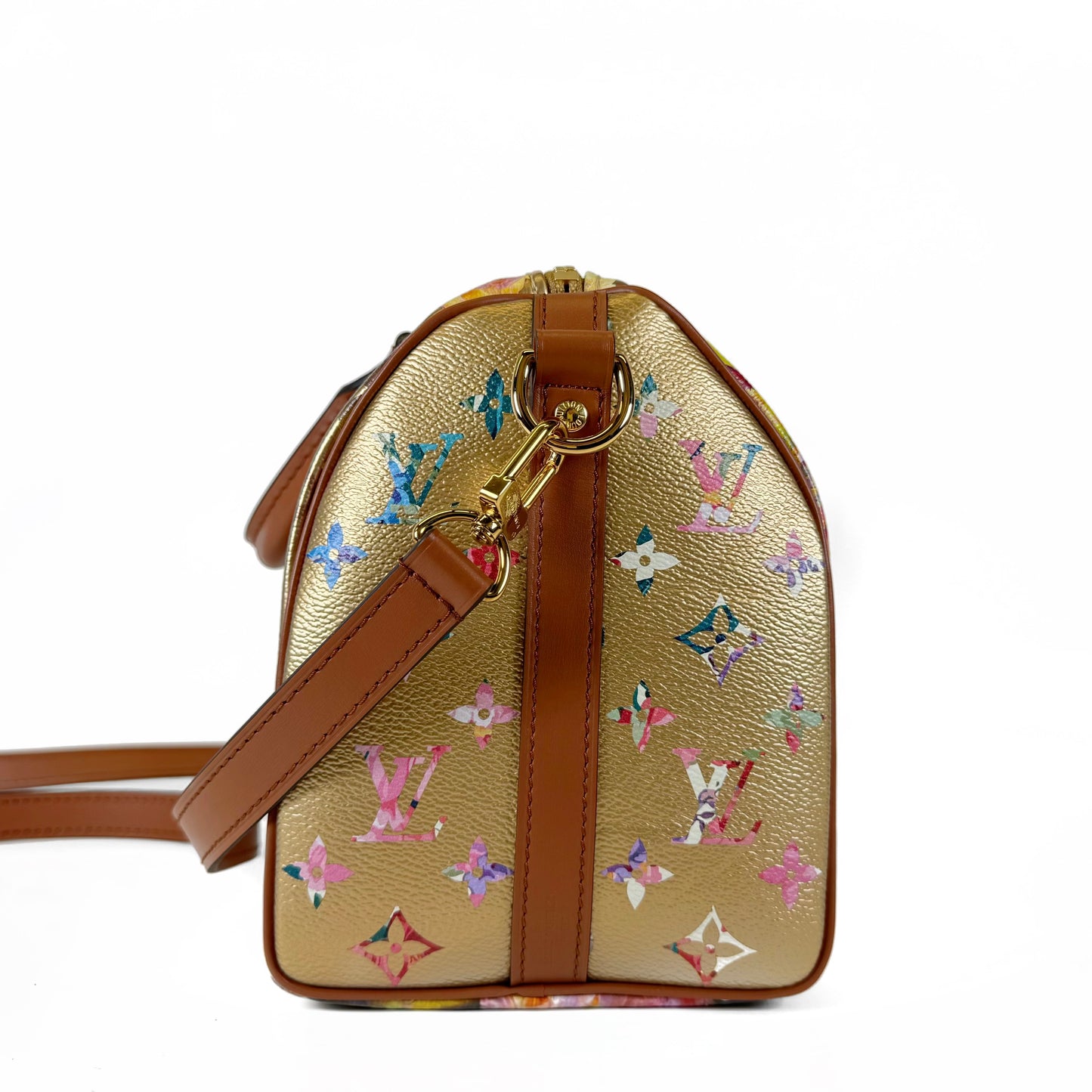 Louis Vuitton Metallic Gold Garden Speedy Bandouliere