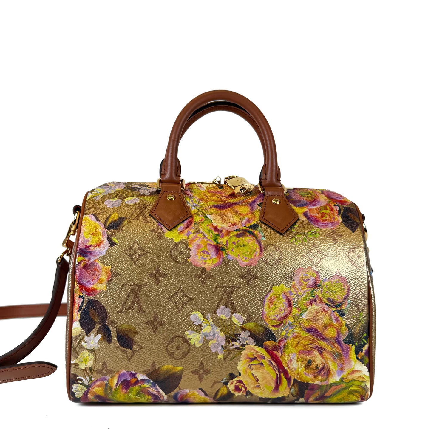 Louis Vuitton Metallic Gold Garden Speedy Bandouliere