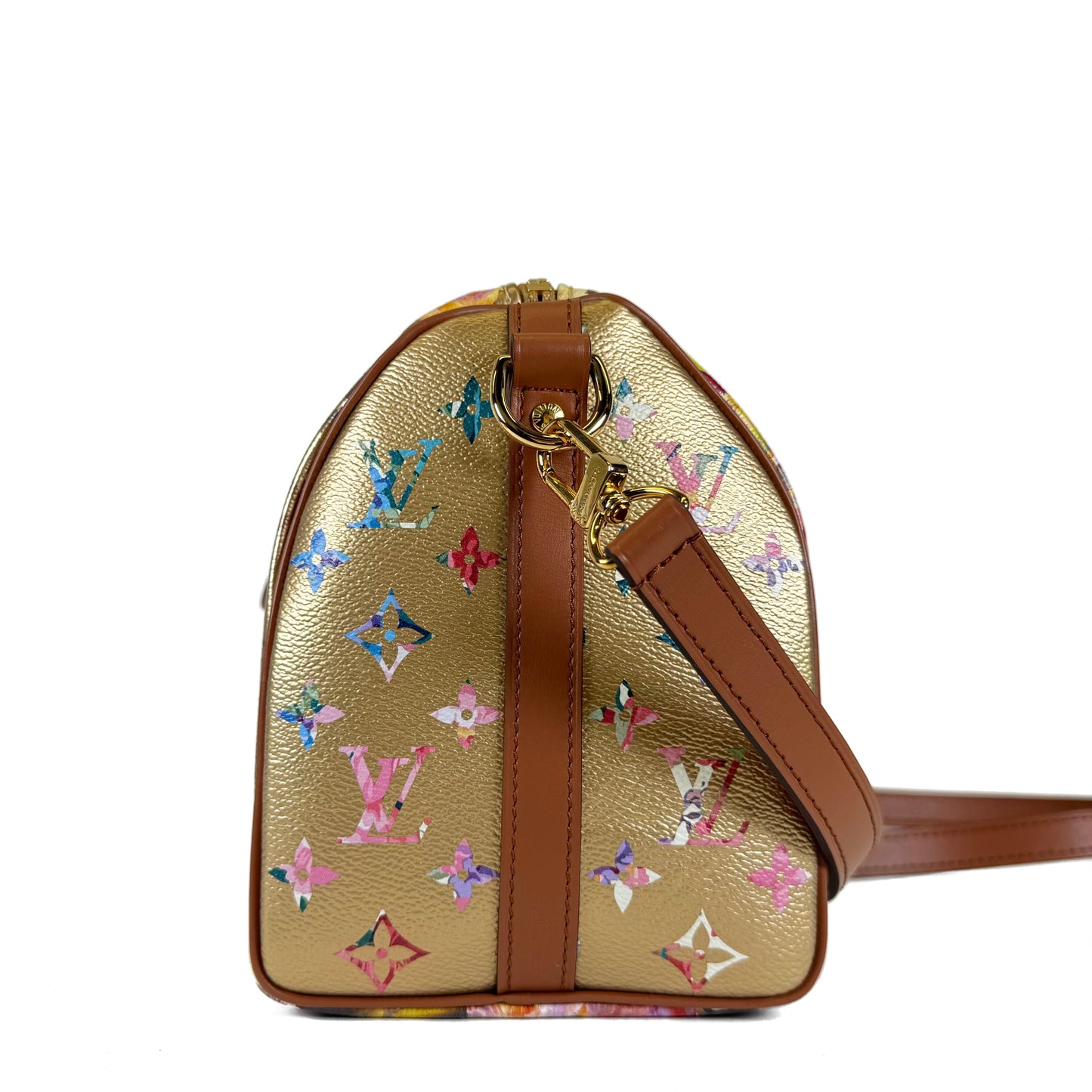Louis Vuitton Metallic Gold Garden Speedy Bandouliere