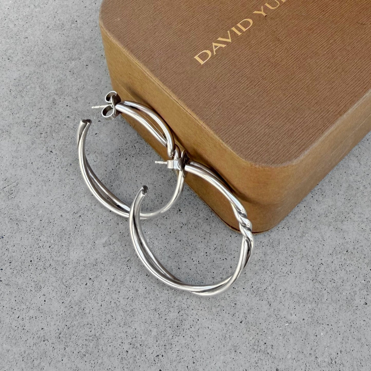 David Yurman Continuance Twist Hoop Earrings
