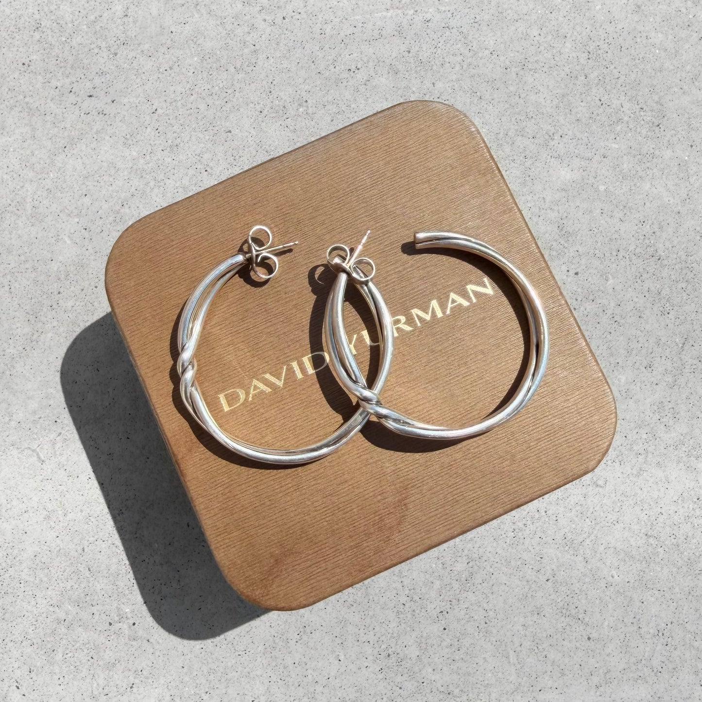 David Yurman Continuance Twist Hoop Earrings