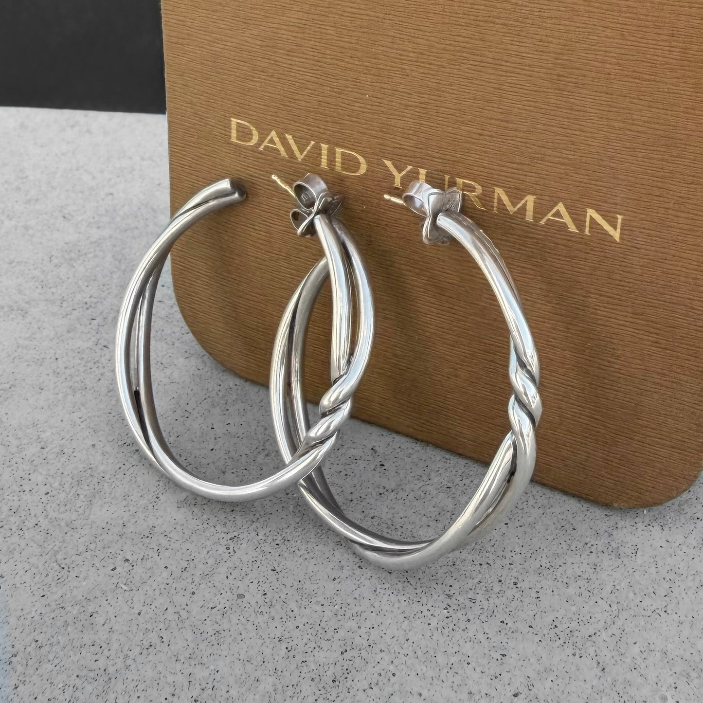 David Yurman Continuance Twist Hoop Earrings