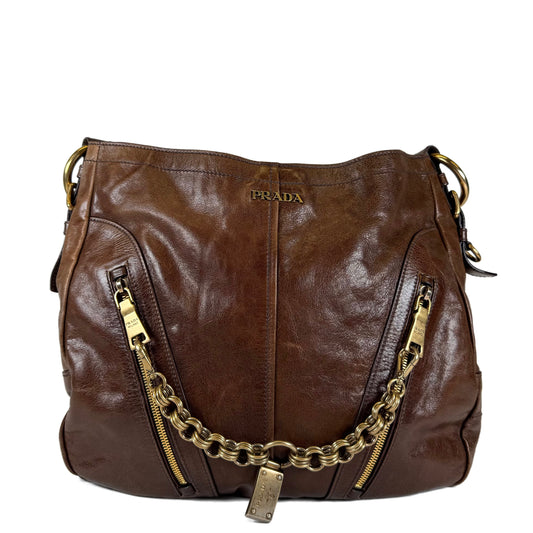 Prada Vitello Shine Chain Link Bag