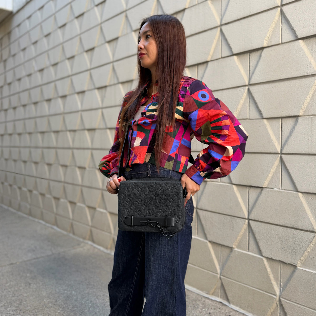 Louis Vuitton Steamer Taurillon Messenger Bag
