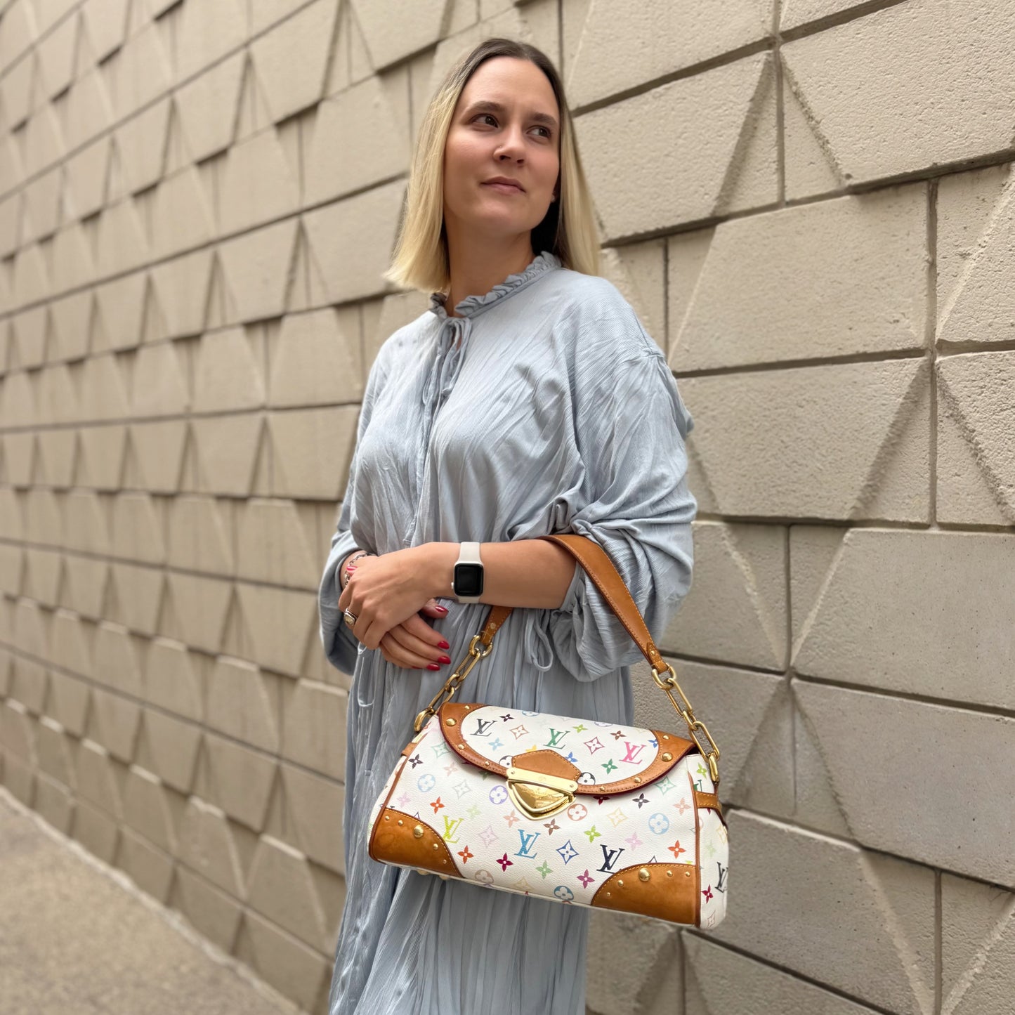 Louis Vuitton x Takashi Murakami Beverly MM Bag