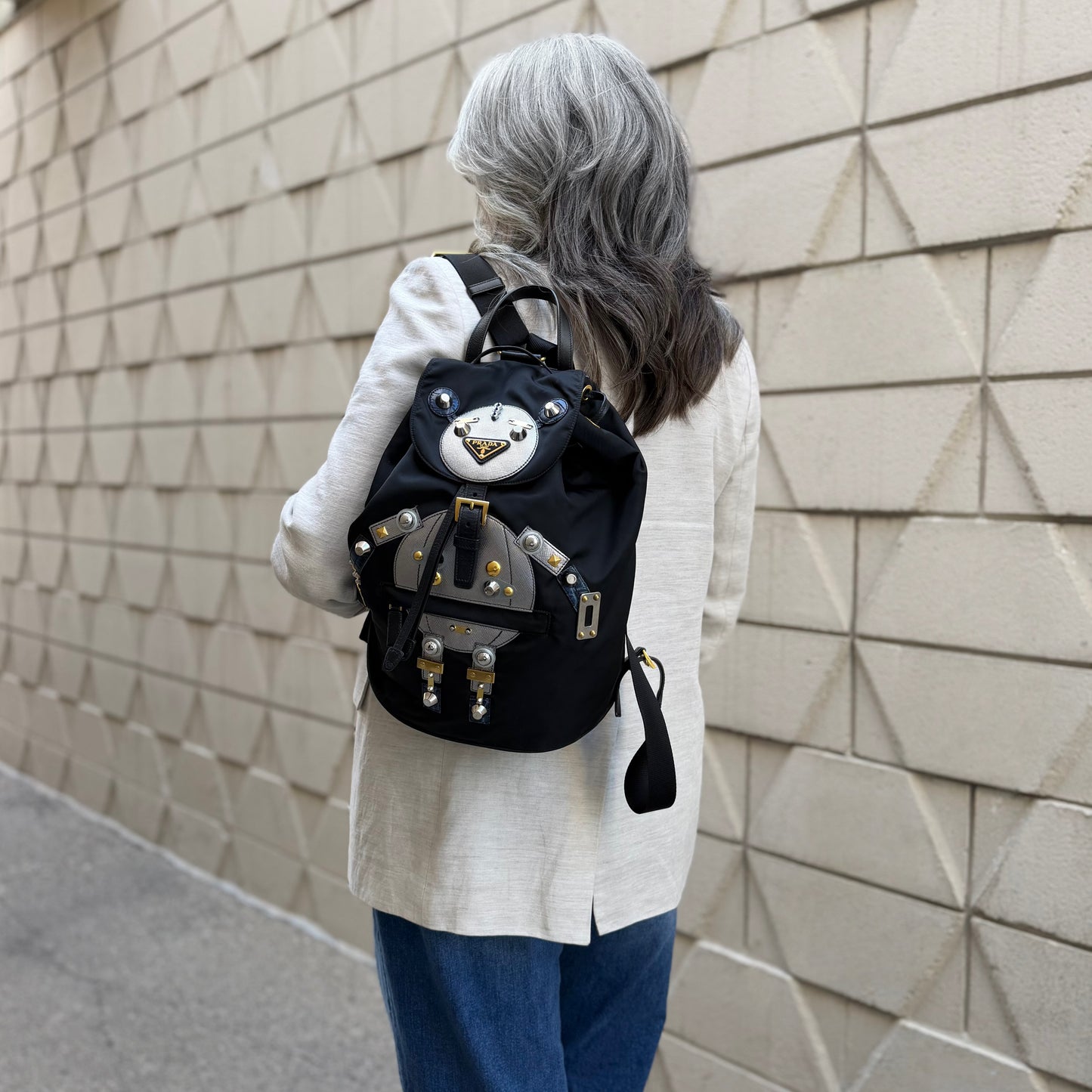 Prada Tessuto Robot Backpack