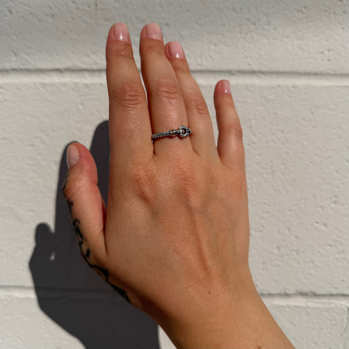 David Yurman Crossover Petite Buckle Ring