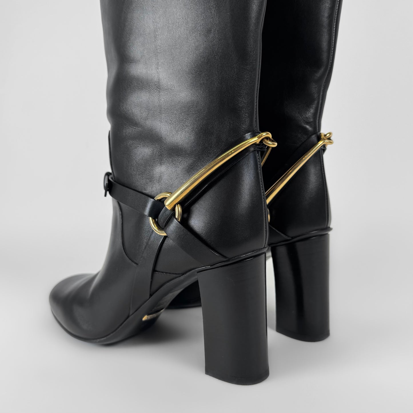 Gucci Horsebit Leather Tall Boots