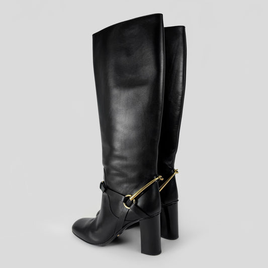 Gucci Horsebit Leather Tall Boots