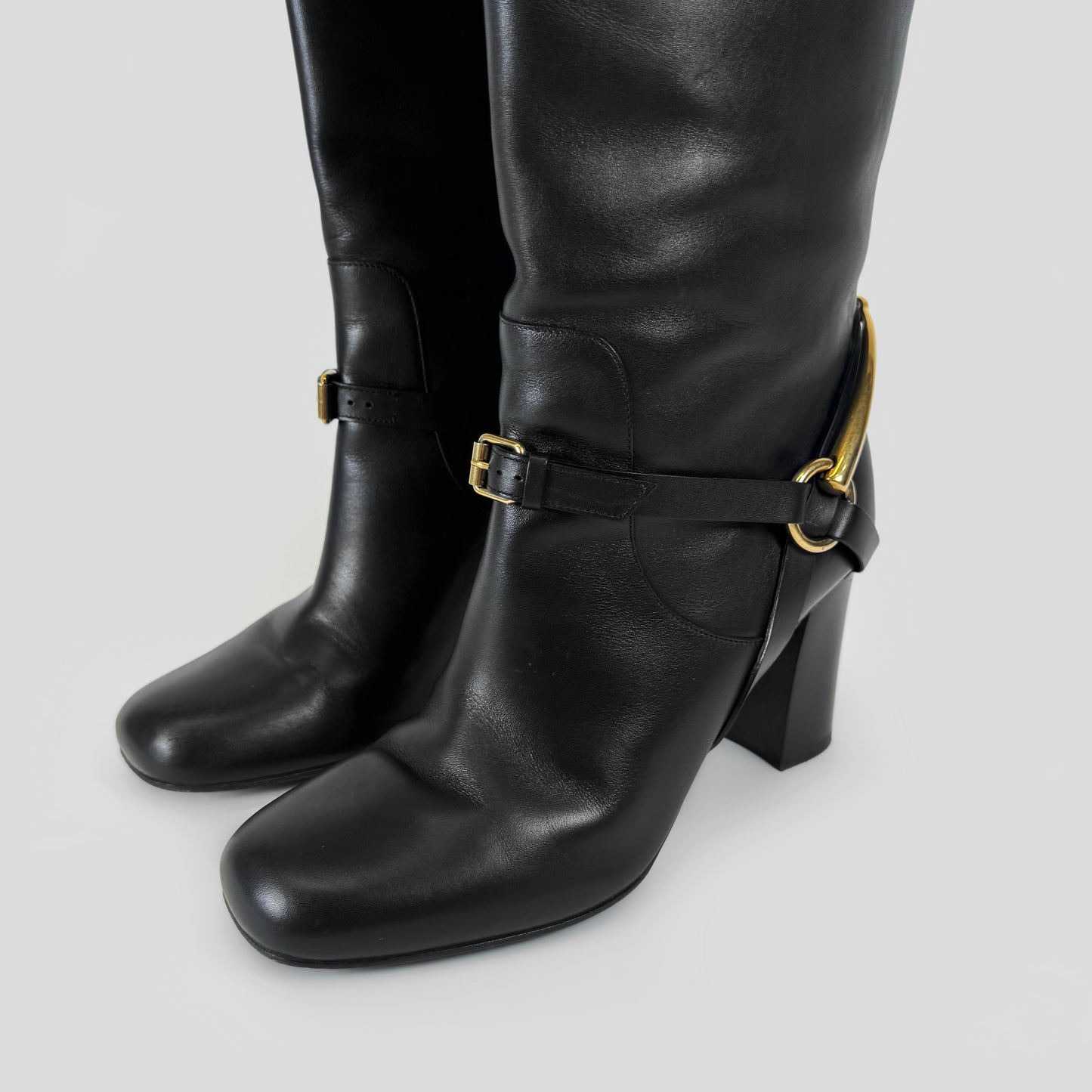 Gucci Horsebit Leather Tall Boots