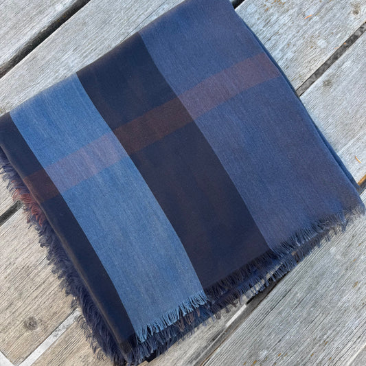 Burberry Check Fringe Scarf