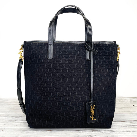 Saint Laurent Toy Monogram-Embossed Suede Bag