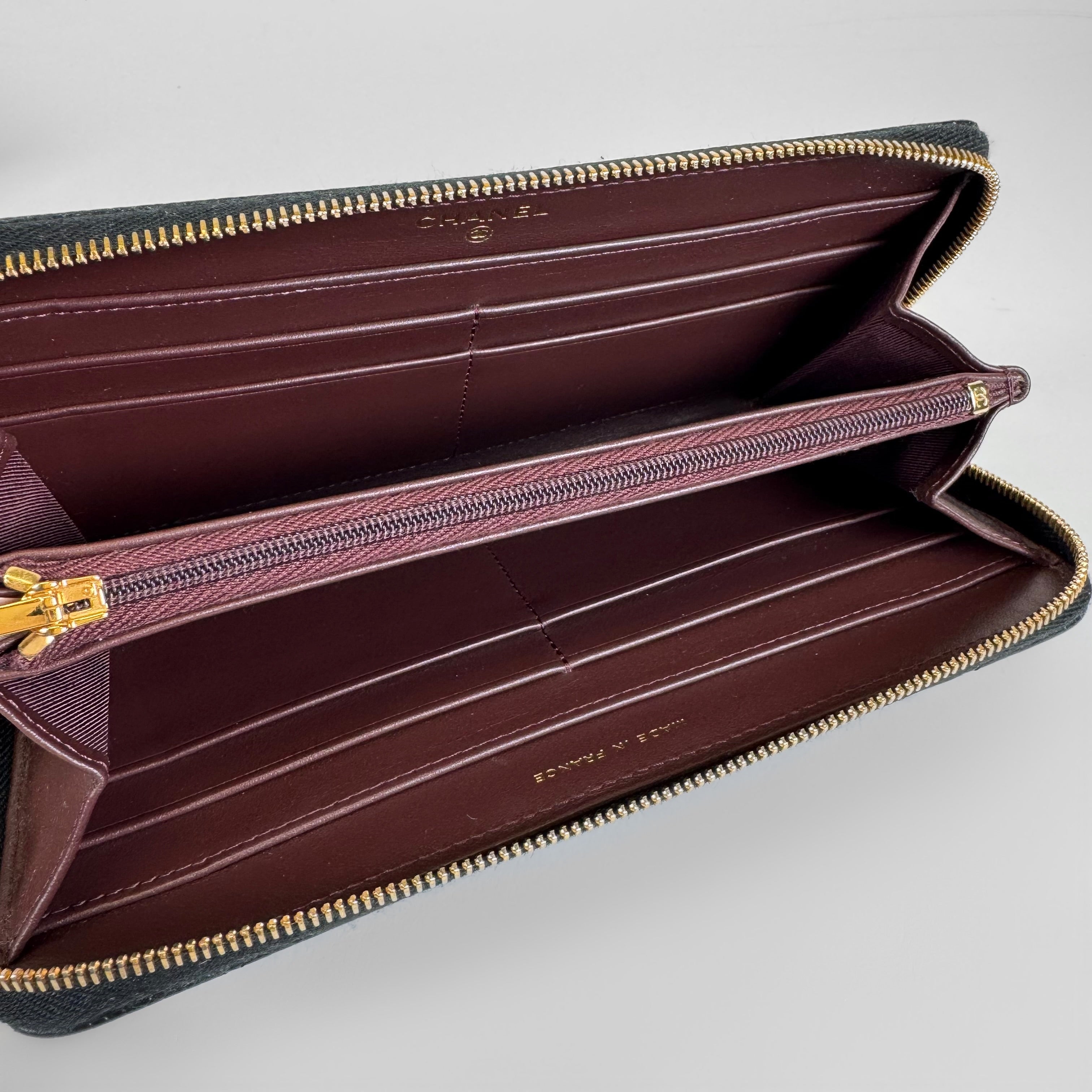 ★you a use★ Wonder wallet Caviar yellow Gold/Silver Chanel Caviar Leather Long Wallet – Wilder's Consignment House