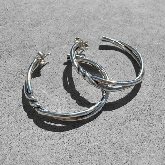David Yurman Twist Hoop Earrings