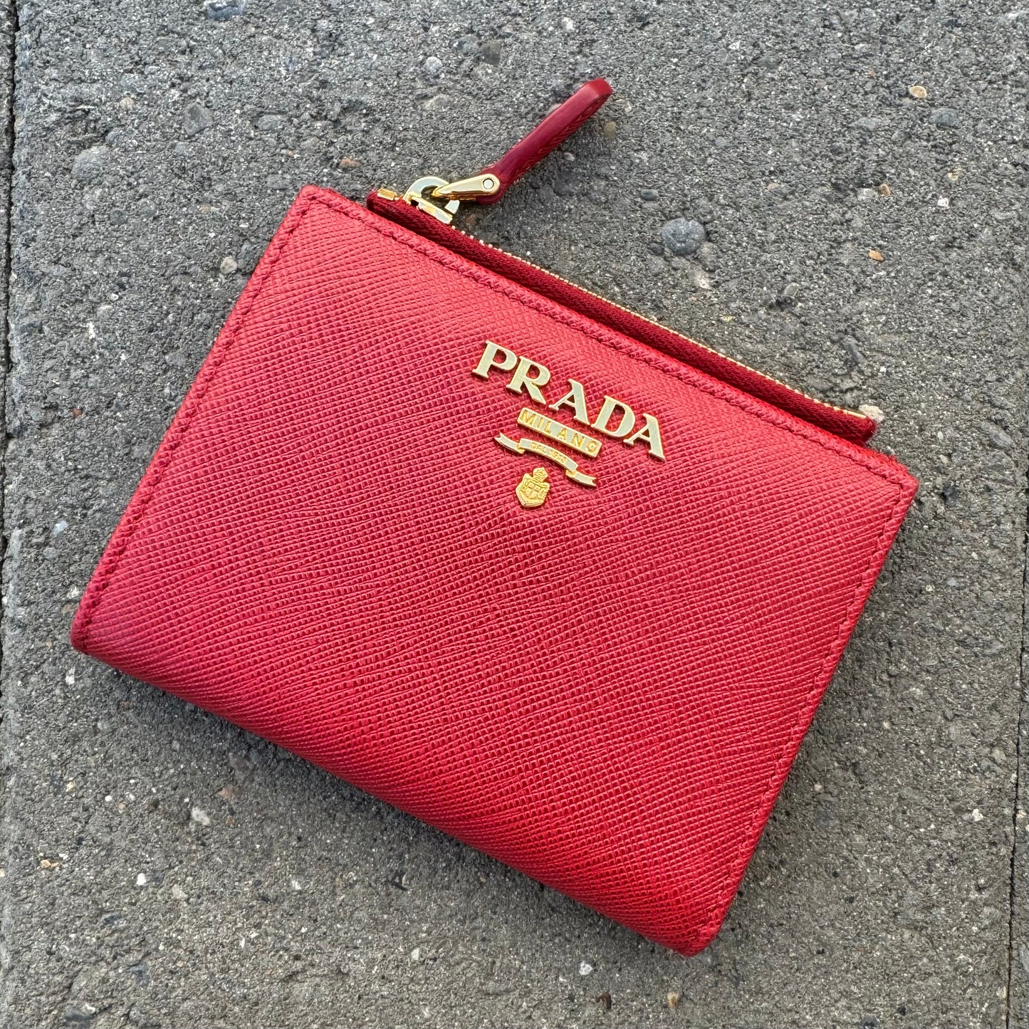 Prada Saffiano Bi-Fold Wallet