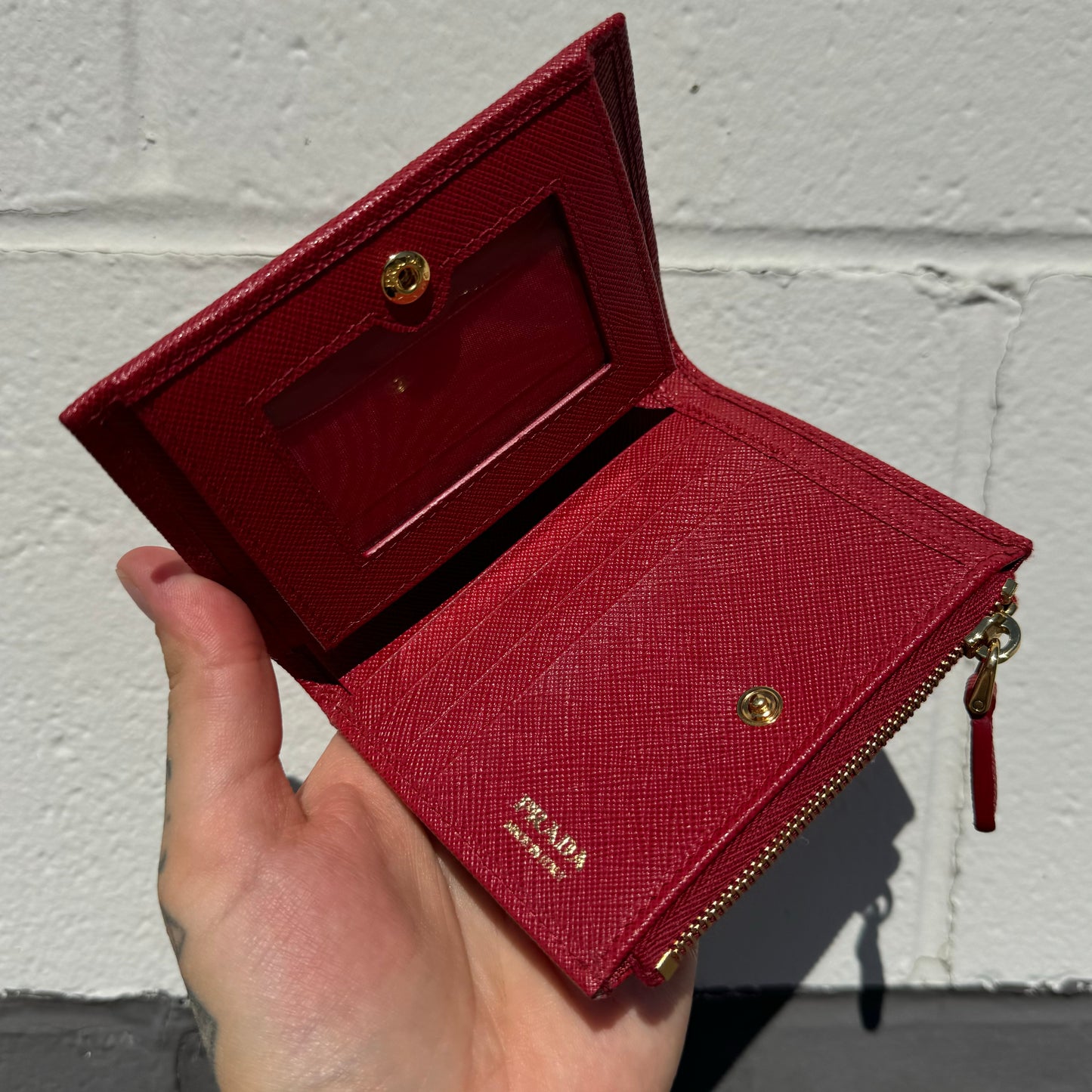 Prada Saffiano Bi-Fold Wallet