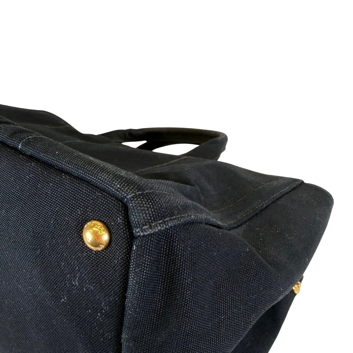 Prada Bijoux Canapa Studded Tote Bag