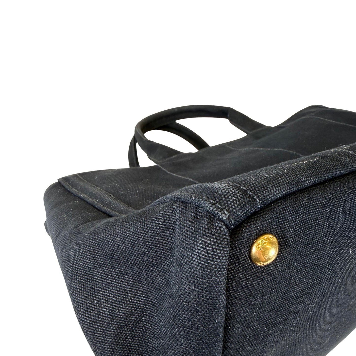 Prada Bijoux Canapa Studded Tote Bag